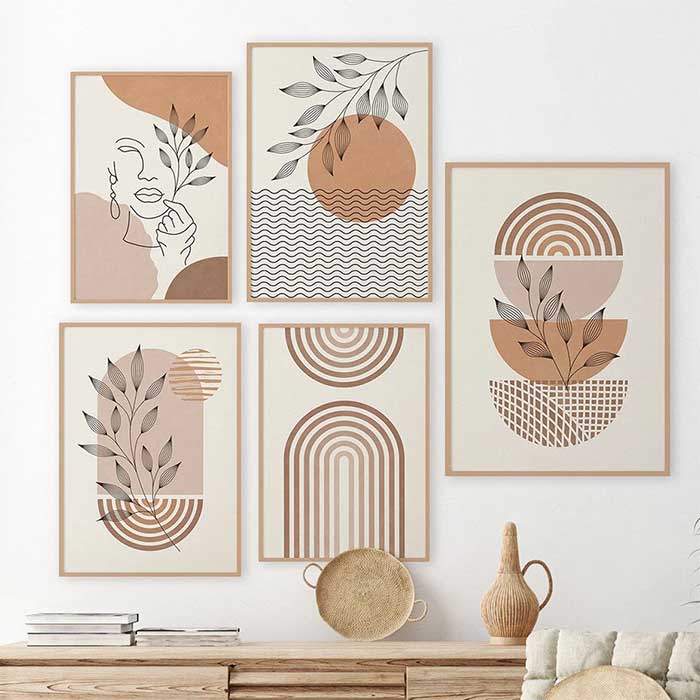 Boho Art Wall | Bohemian Serenity