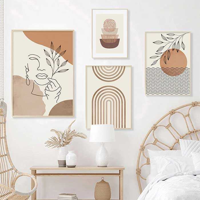 Boho Art Wall | Bohemian Serenity