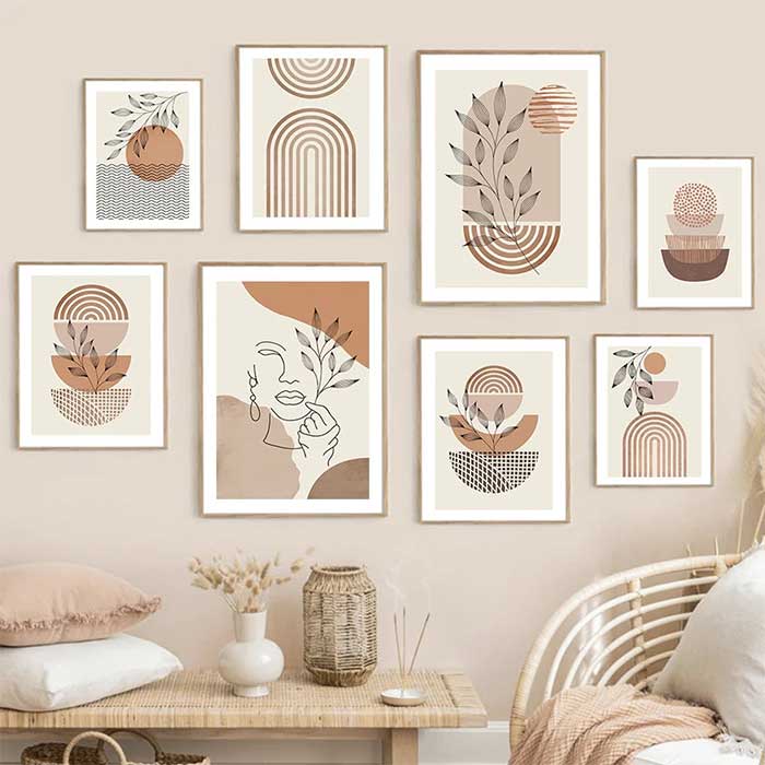 Boho Art Wall | Bohemian Serenity