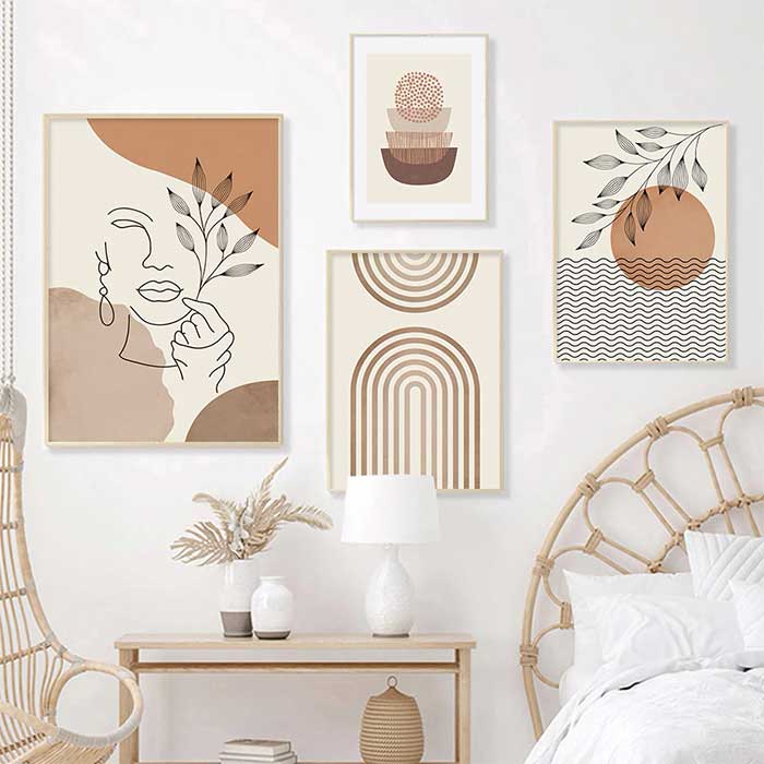 Boho Chic Art Wall | Bohemian Serenity