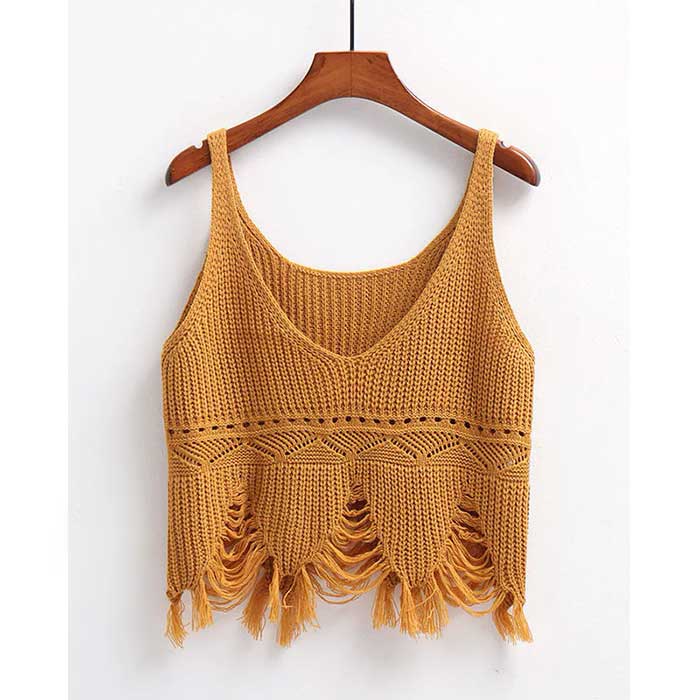 Boho Fringe Crochet Top | Bohemian Serenity