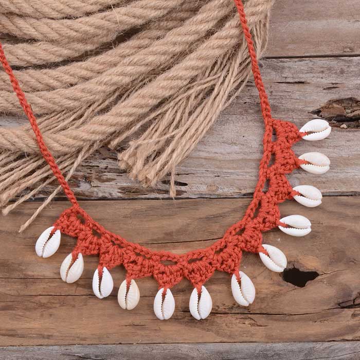 Boho Crochet Necklace | Bohemian Serenity