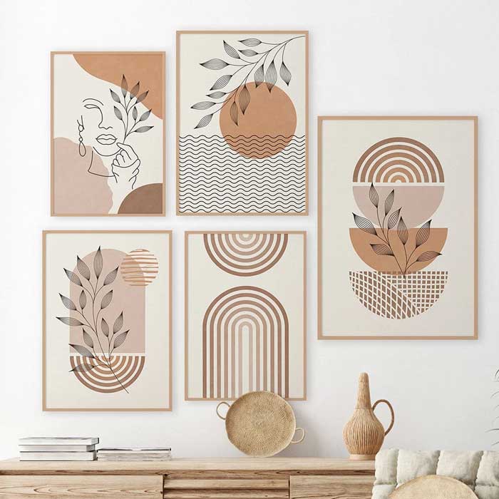 Modern Boho Wall Art | Bohemian Serenity