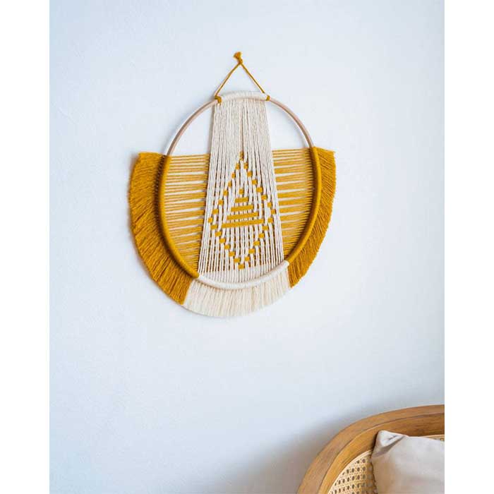 Mustard Yellow Macrame | Bohemian Serenity