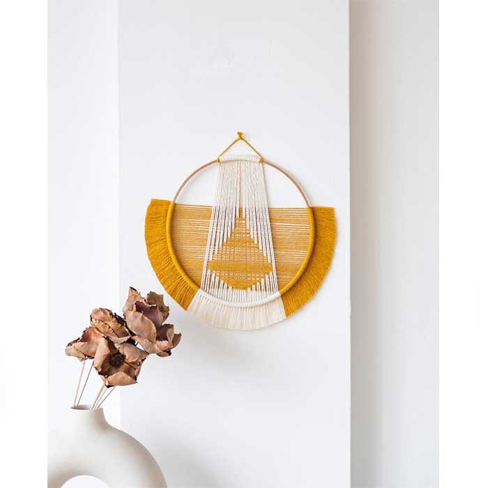 Mustard Yellow Macrame | Bohemian Serenity