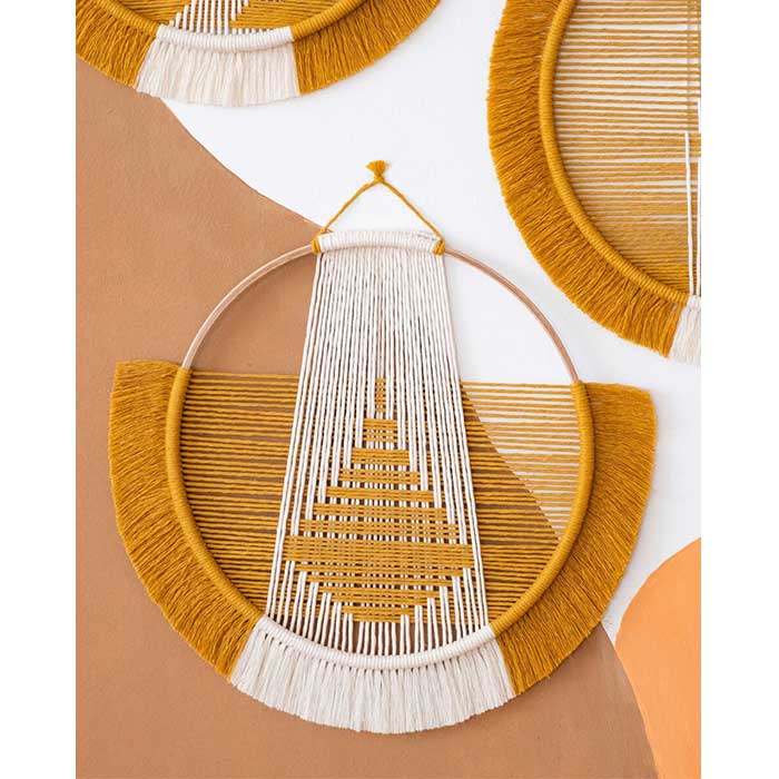 Mustard Yellow Macrame | Bohemian Serenity