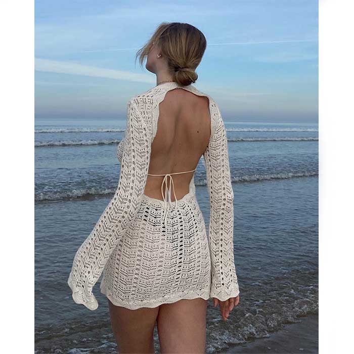 Boho Crochet Dress | Bohemian Serenity